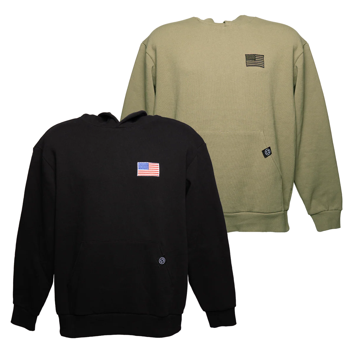USA Flag Premium Heavyweight Pullover Hoodie